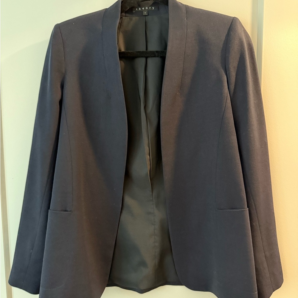 Theory Black Blazer Elegant Suit Jacket